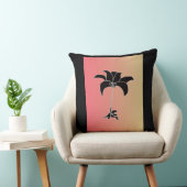 Schwarze floral Pastel Gradient Kissen (Stuhl )