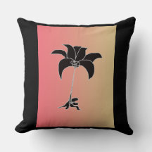 Schwarze floral Pastel Gradient