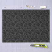Schwarze Floral Seidenpapier (Handwerk)