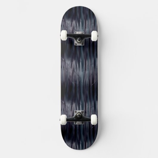 Schwarze flüssige Metallic-Wirkung Skateboard (Vorderseite)