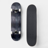 Schwarze flüssige Metallic-Wirkung Skateboard (Vorderseite)