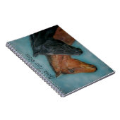 schwarze Fohlenkastanienbrauncolt-Babypferde Notizblock (Rechte Seite)