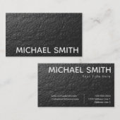 Schwarze Foil Textur Visitenkarte (Vorne/Hinten)