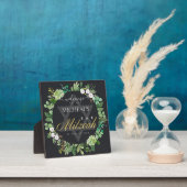 SCHWARZE FOLIAGE WREATH STAR BAR BAT MITZVAH WILLK FOTOPLATTE (InSitu)