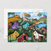 SCHWARZE FOLKART VERLOREN VON LORI EVERETT Postkar Postkarte (Vorne/Hinten)