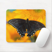 Schwarze Form des Östlichen Tigers Mousepad (Mit Mouse)