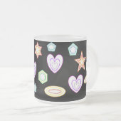 Schwarze Formen Tasse (VorderseiteRechts)