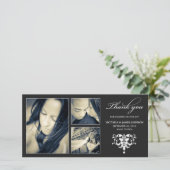 SCHWARZE FORMULIERUNG | DANKE, DASS DU KARTE (Stehend Vorderseite)