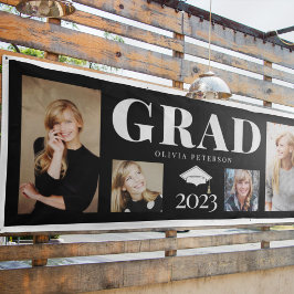 Schwarze FotoCollage Graduate Class of 2023 Banner