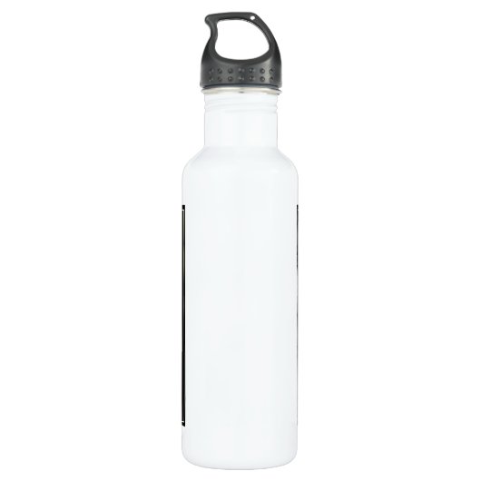 Schwarze FotoCollage Liebe Sie Opa Edelstahlflasche (Rückseite)