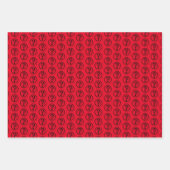 Schwarze Fragezeichen Muster 3D Geschenkpapier Set (Vorderseite)