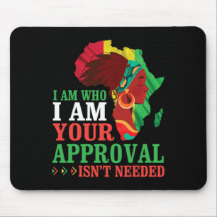 Schwarze Frau Afrikanerin bin ich, die ich bin Ihr Mousepad