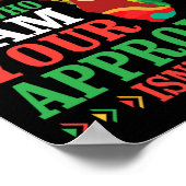 Schwarze Frau Afrikanerin bin ich, die ich bin Ihr Poster (Ecke)