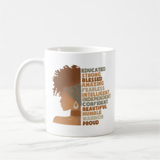 Schwarze Frau Afro Girl Kaffeetasse