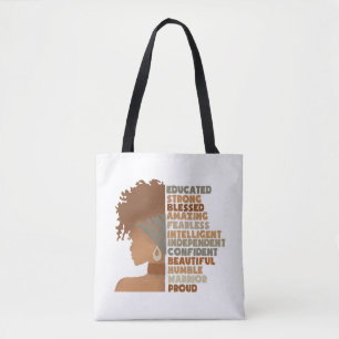 Schwarze Frau Afro Girl Tasche