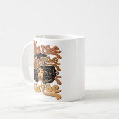 Schwarze Frau Afro Nurse Afrikanische Amerikanisch Kaffeetasse (Vorderseite Links)