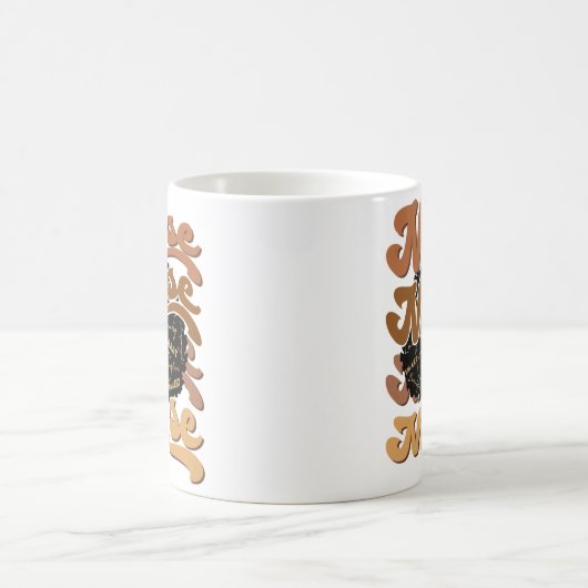 Schwarze Frau Afro Nurse Afrikanische Amerikanisch Kaffeetasse (Mittel)