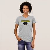 Schwarze Frau - Afro Queen, Grauer T - Shirt (Vorne ganz)