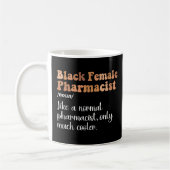 Schwarze Frau Apothekerin Funny Definition Kaffeetasse (Links)