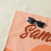 Schwarze Frau, Big Hat, Ferienhäuser Strandtuch (Beispiel)