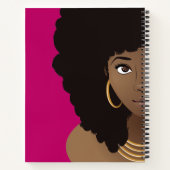 Schwarze Frau, Blume in ihrem Haar, Ihre erste Fra Notizblock (Rückseite)