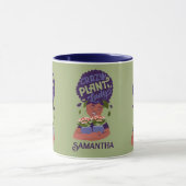 Schwarze Frau Crazy Pflanze Lady, umarmende Pflanz Tasse (Zentrum)
