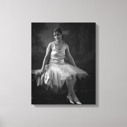 Schwarze Frau der 30er Jahre Leinwanddruck (Vorderseite)