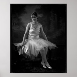 Schwarze Frau der 30er Jahre Poster