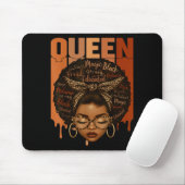Schwarze Frau gebildet Starker Schwarzer Geschicht Mousepad (Mit Mouse)