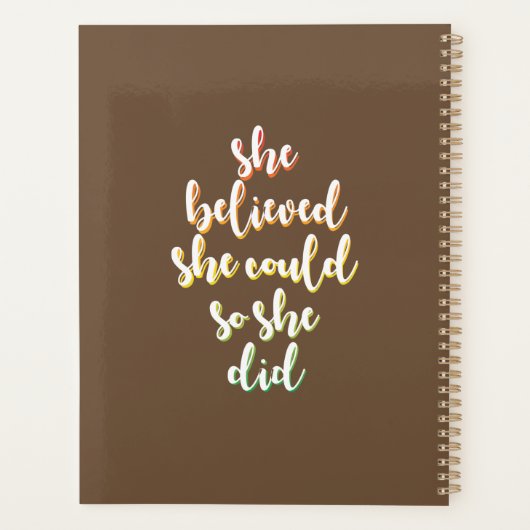 Schwarze Frau, glaubte sie, braun Planer (Rückseite)