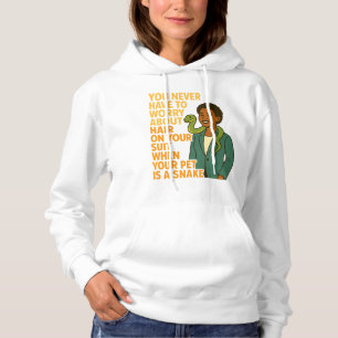 Schwarze Frau & Haustier Schlange – Kein Anzug Haa Hoodie