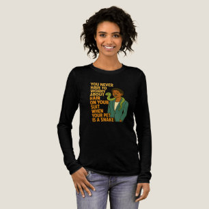 Schwarze Frau & Haustier-Schlange – Lustige Aussag Tri-Blend Shirt