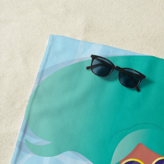 Schwarze Frau in Lounges im Pool Strandtuch (Beispiel)