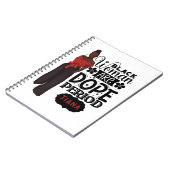 Schwarze Frau ist Dope Melanin Girl Notizblock (Linke Seite)