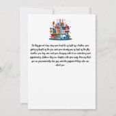 Schwarze Frau: Kubistische Kunst Dankeskarte (Rückseite)