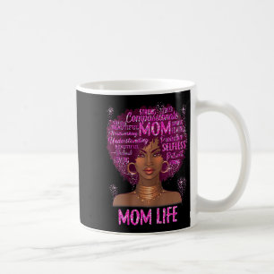 Schwarze Frau Mama Leben Mama afroamerikanisch glü Kaffeetasse