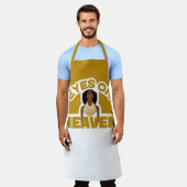 Schwarze Frau mit Blick auf das Himmelsafrikanisch Schürze (Getragen)