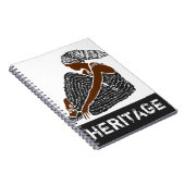 Schwarze Frau mit Kopf Wrap AFRICAN Erbe Notizblock (Rechte Seite)