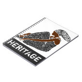 Schwarze Frau mit Kopf Wrap AFRICAN Erbe Notizblock (Linke Seite)