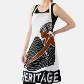Schwarze Frau mit Kopf Wrap AFRICAN Erbe Schürze (InSitu)
