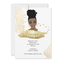 Schwarze Frau mit Schatten, tropisches Gold 21. Ge