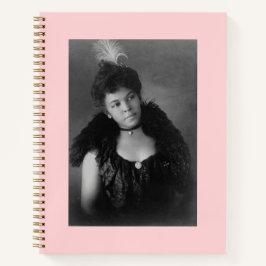 Schwarze Frau mit Schlange Notizblock