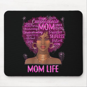 Schwarze Frau Mutter Leben Mutter afroamerikanisch Mousepad