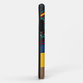 Schwarze Frau, Naturhaare, Stammesmuster, Gold Case-Mate iPhone Hülle (Hinten/Rechts)