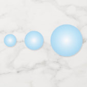 Schwarze Frau Popping Blue Bubblegum Konfetti (Rückseiten)