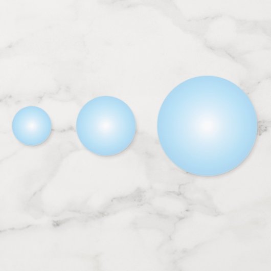 Schwarze Frau Popping Blue Bubblegum Konfetti (Rückseiten)