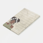 Schwarze Frau Portrait Christliche Schrift Linken Post-it Klebezettel (angewinkelt)