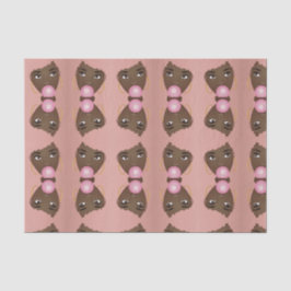 Schwarze Frau, rosa Afro, Poppingrosa Bubblegum Seidenpapier