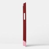 Schwarze Frau, Rotes Afro, Poppingrosa Bubblegum Case-Mate iPhone Hülle (Rückseite / Rechts)