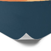 Schwarze Frau Schöne Mondlicht Poster (Ecke)